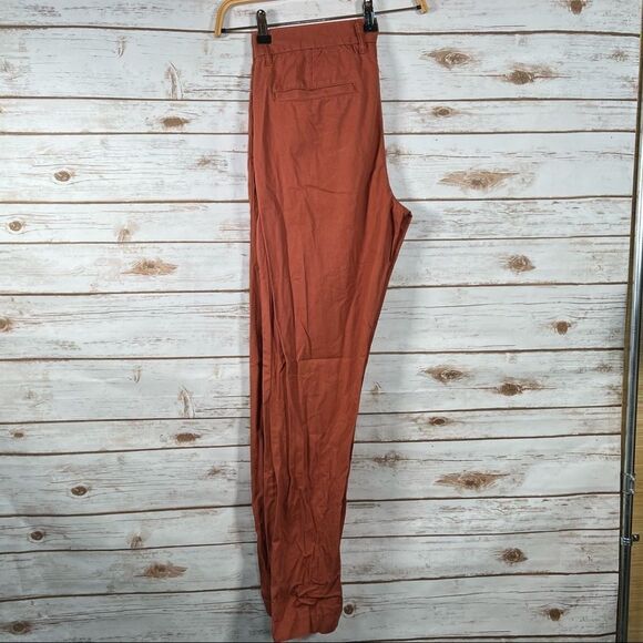 Hm LOGG Dark Orange Slim Fit Chino Trousers Size 31 - Picture 6 of 8